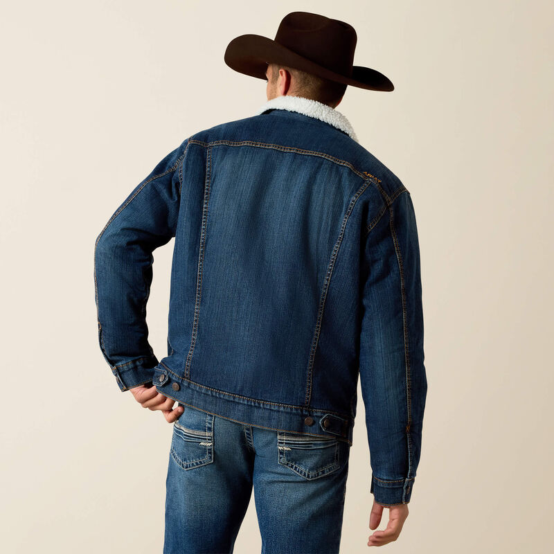 Ariat Mens Sherpa Lined Trucker Jacket