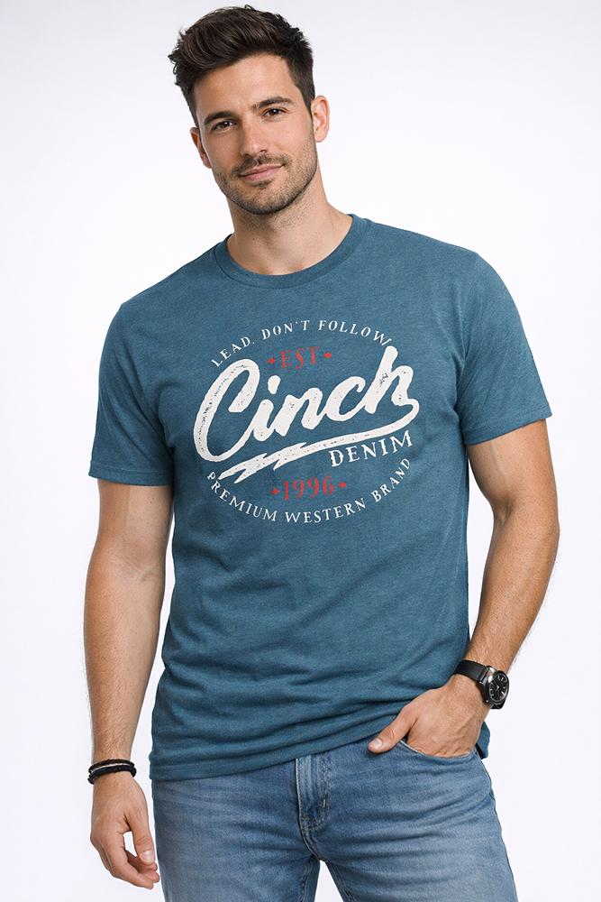 CINCH Mens Blu T-Shirt