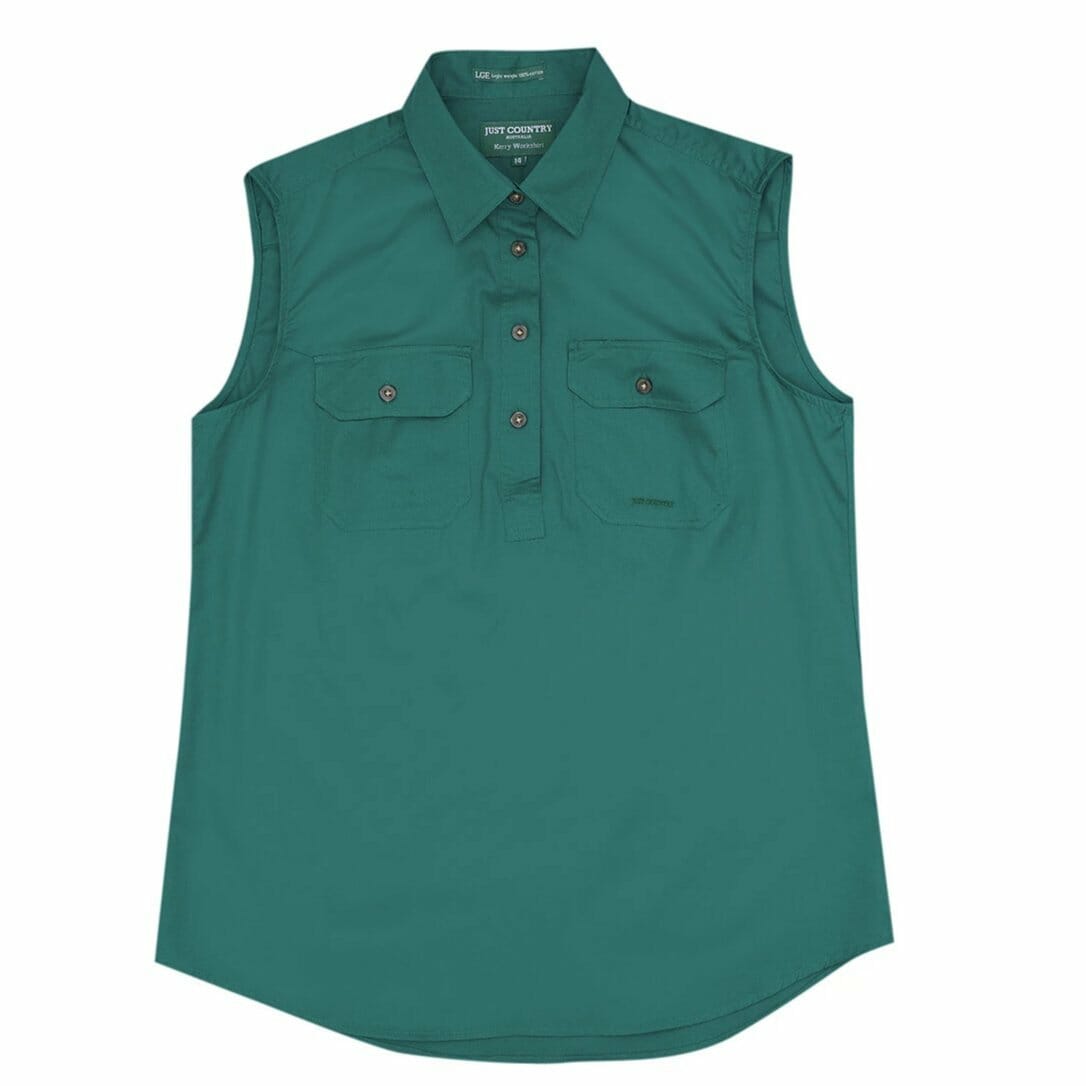 2Womens Kerry Workshirt S less Dark Green 1