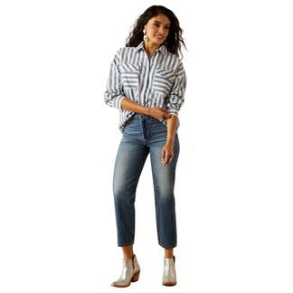 Ariat Womens Baggy Button Up LS Shirt