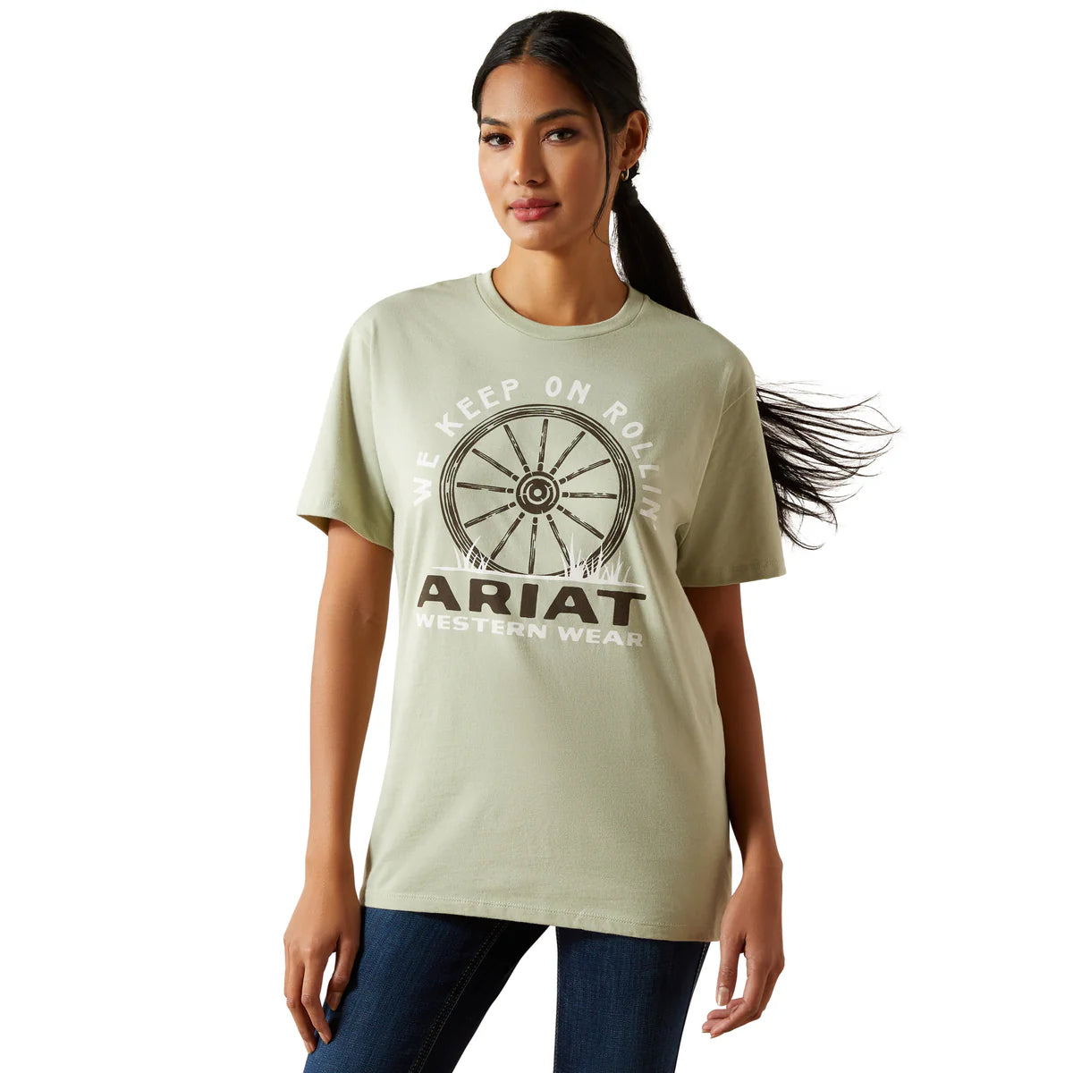 Ariat Womens Keep On Rollin SS Tee