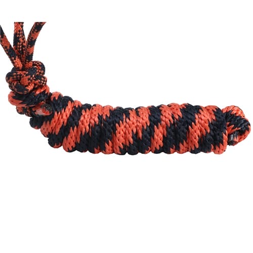 Rope Halter & Lead Navy/Orange 10'