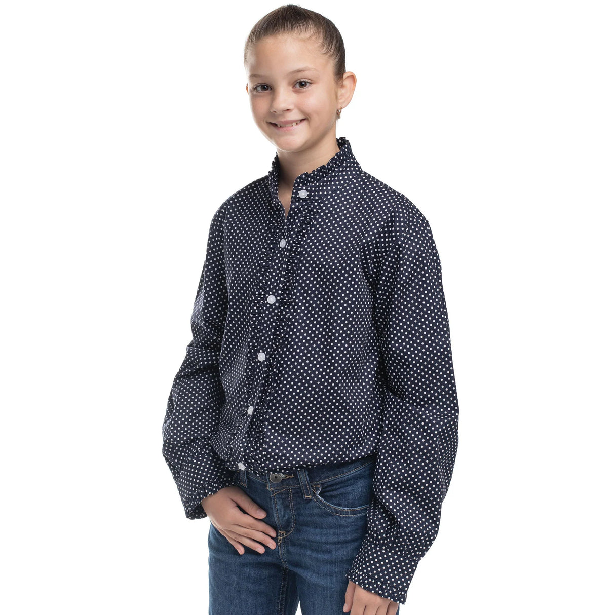 Just Country Grace Frill FB Navy & White Mini Spots