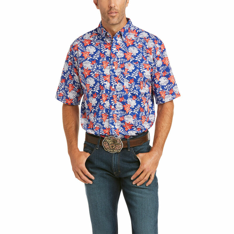 Ariat Mens Garstow Print Classic SS Shirt Multi