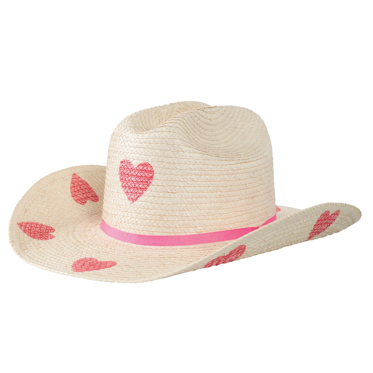 Sunbody KDS Cattleman Guatamalan Palm - Pink Hearts - One Size