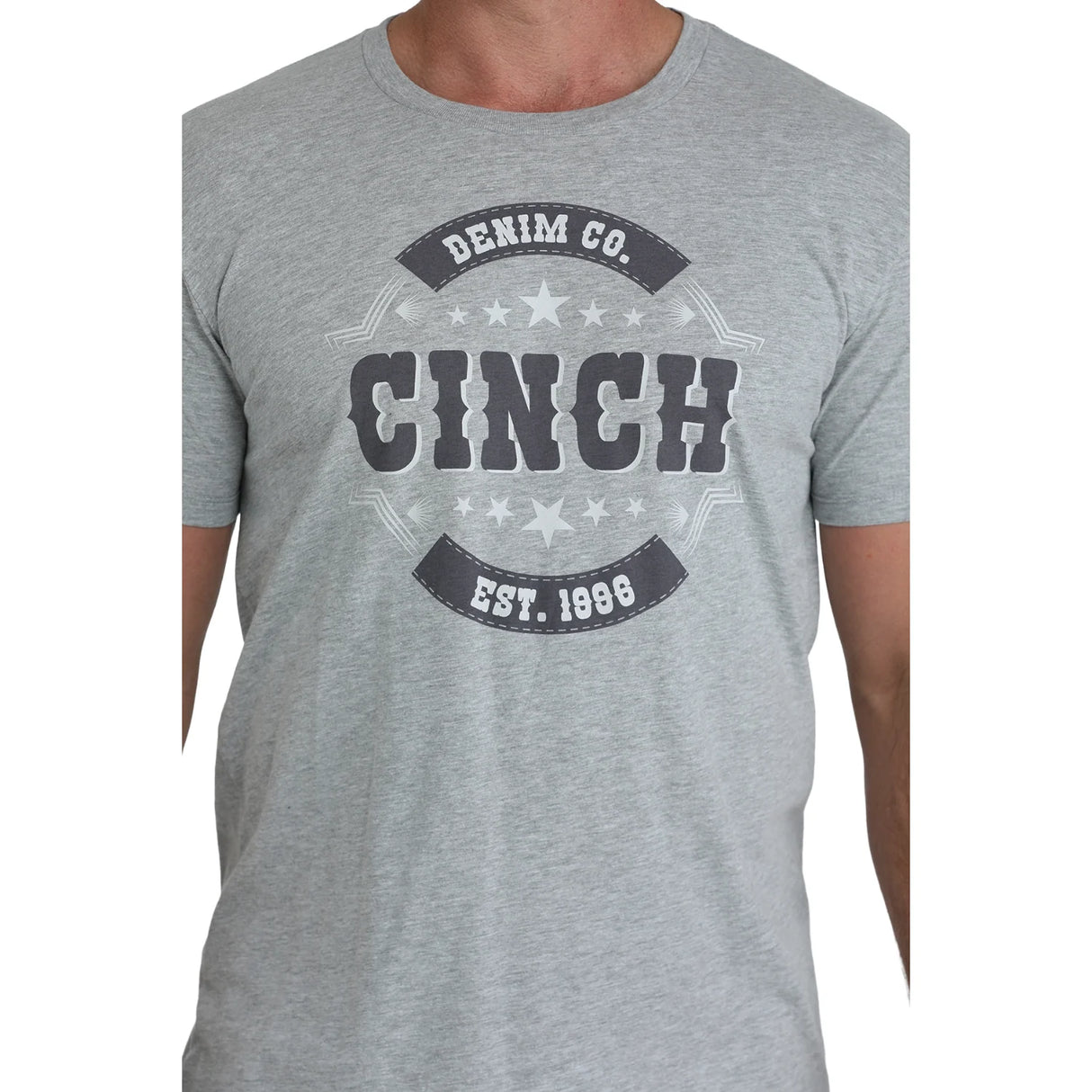 CINCH MENS DENIM CO GREY T-SHIRT