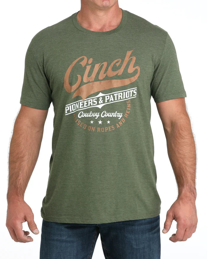 CINCH MENS TEE OLIVE
