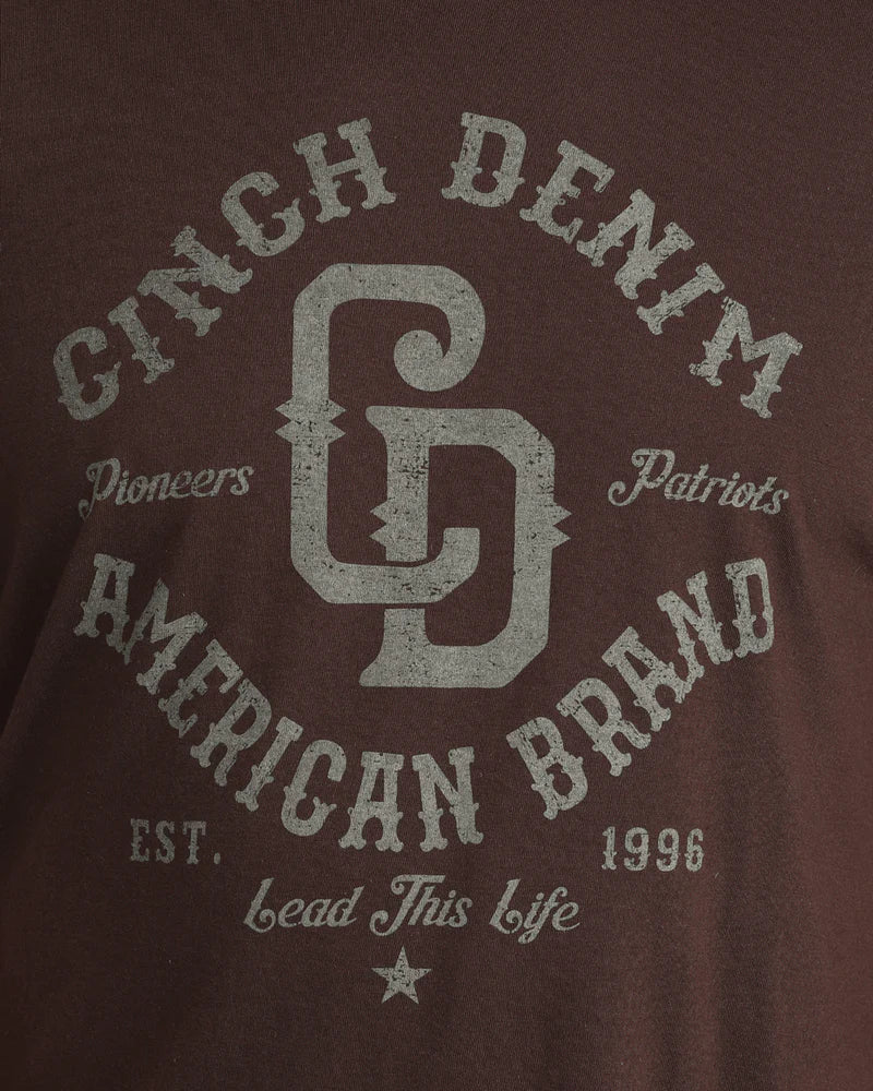 CINCH Mens Brown T-Shirt