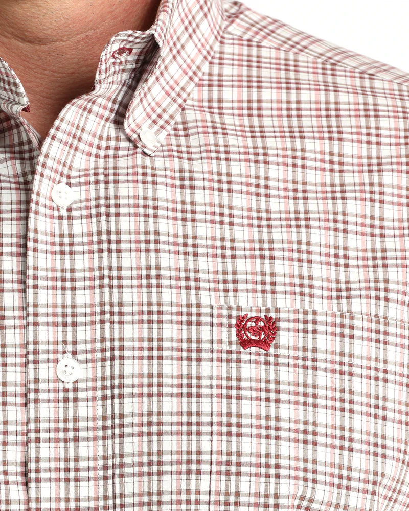 CINCH Mens LS Shirt White