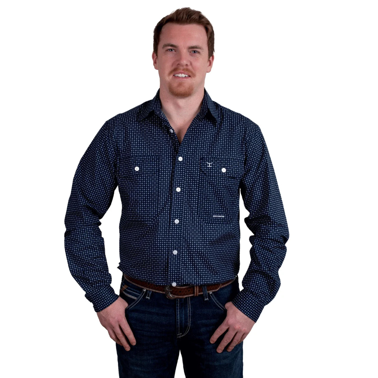 JC Mens Austin FB Print Work Shirt