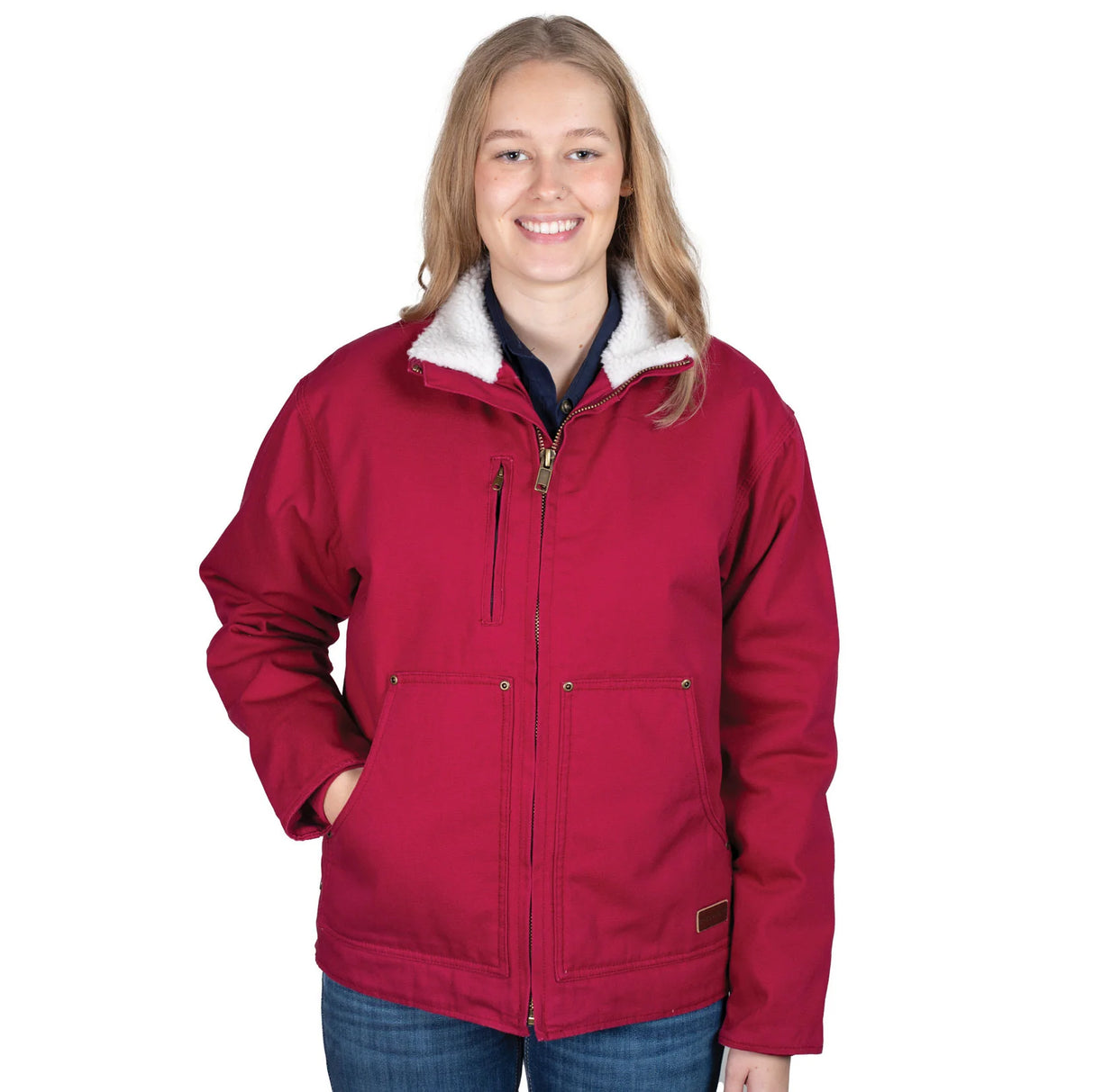 JC Diamantina Adult Sherpa Jacket - Very Berry
