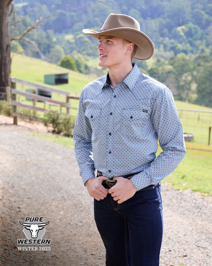 Pure Western Mens Mark LS Shirt