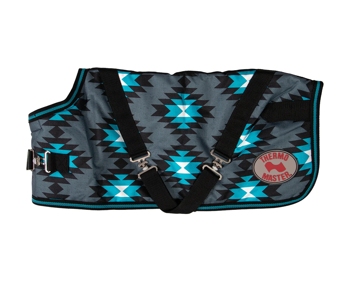 Dog Coat Thermo Master Aztec Turquoise