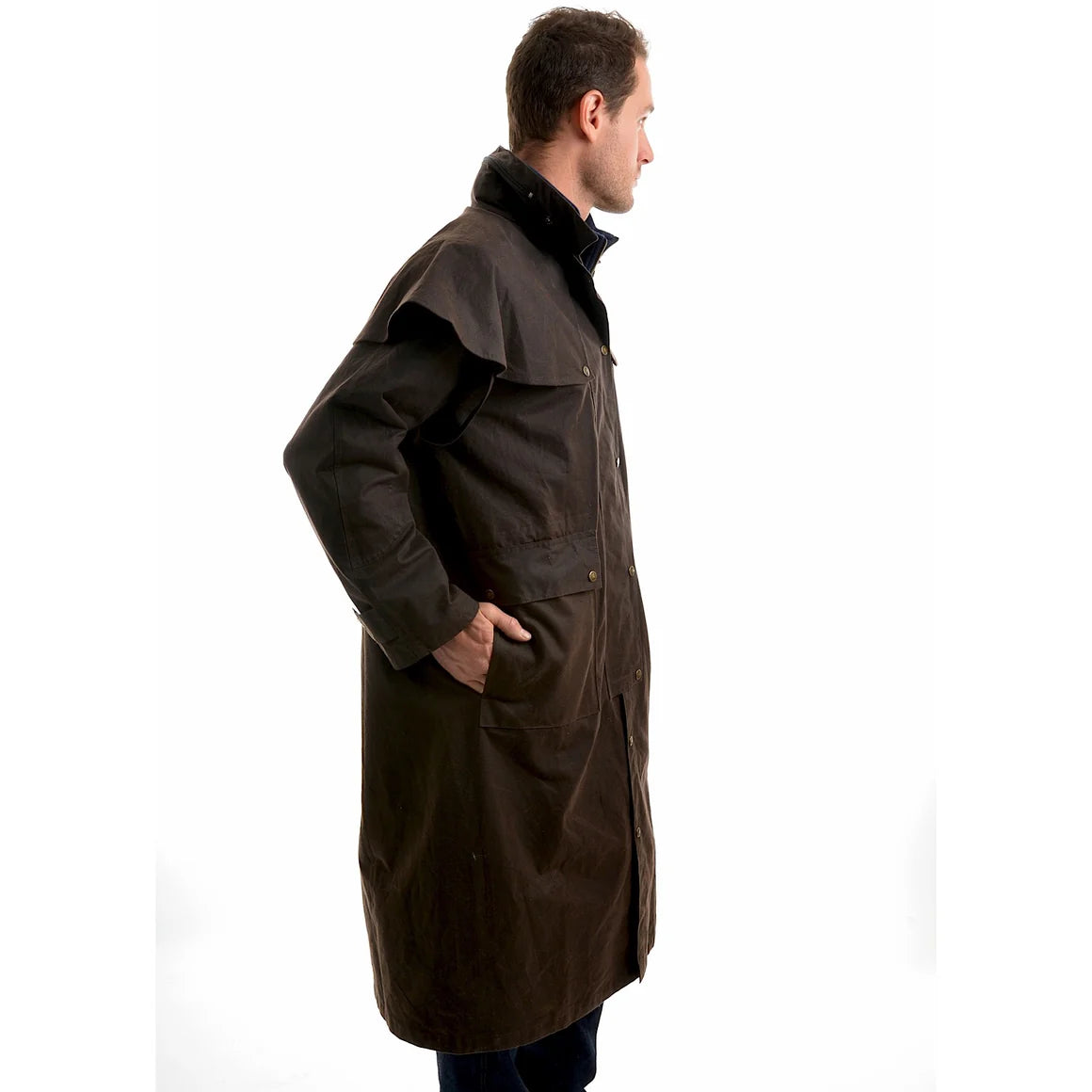 Hi Country Oilskin Long Coat