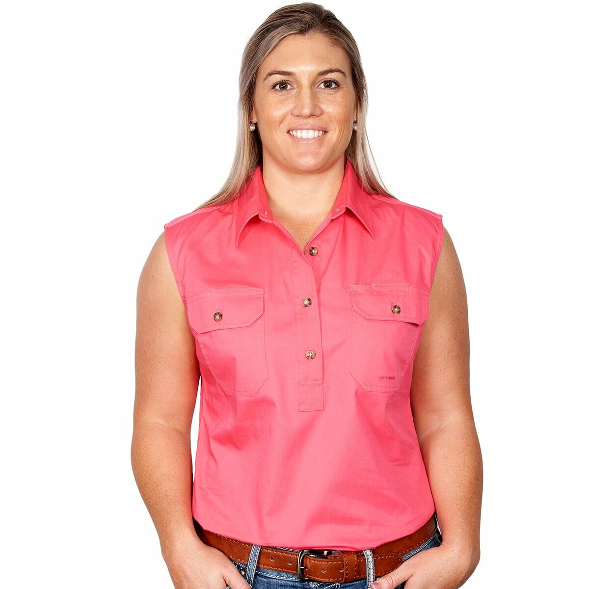 Womens Kerry Workshirt S less Hot Pink
