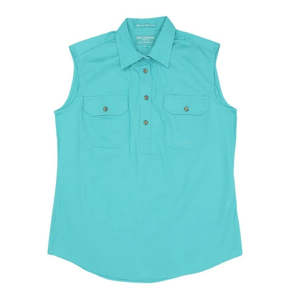 Womens Kerry Workshirt S less Turquoise 2