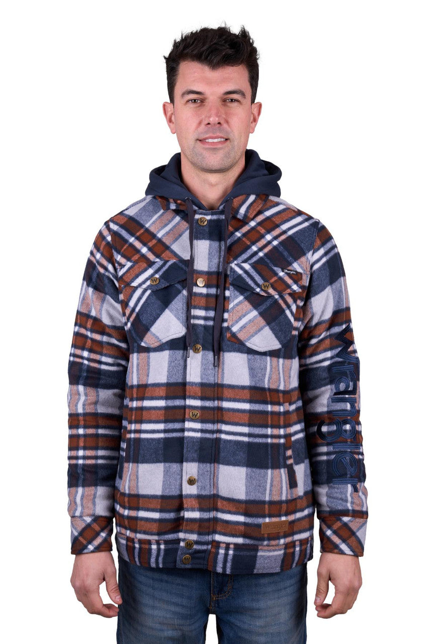 Wrangler Mens Reid Wool Shirt Jacket
