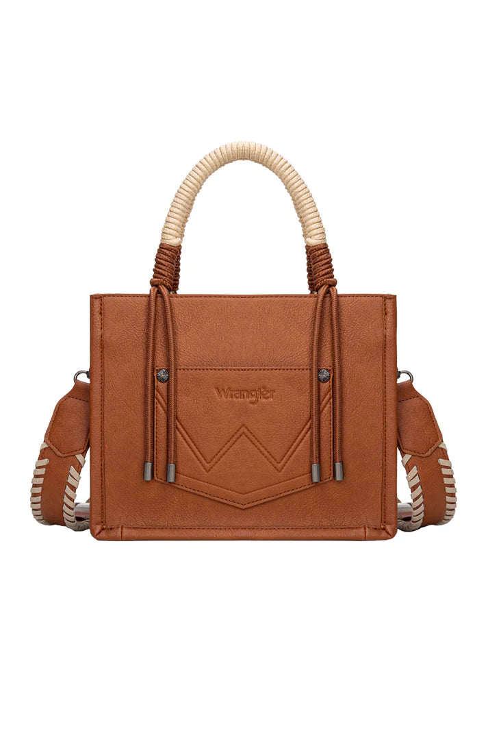 Wrangler Cow Print Tassel Crossbody Bag