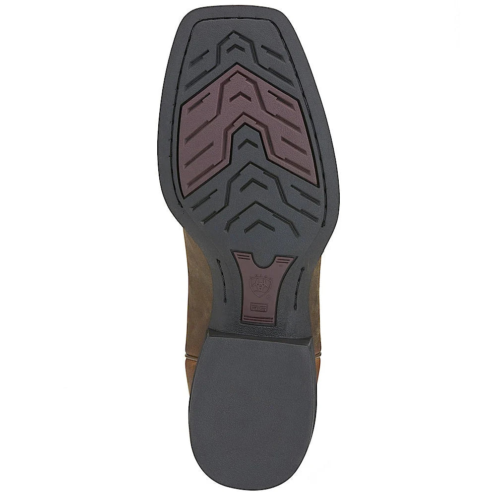 Mens Heritage Roper Wide Square Toe - Powder Brown