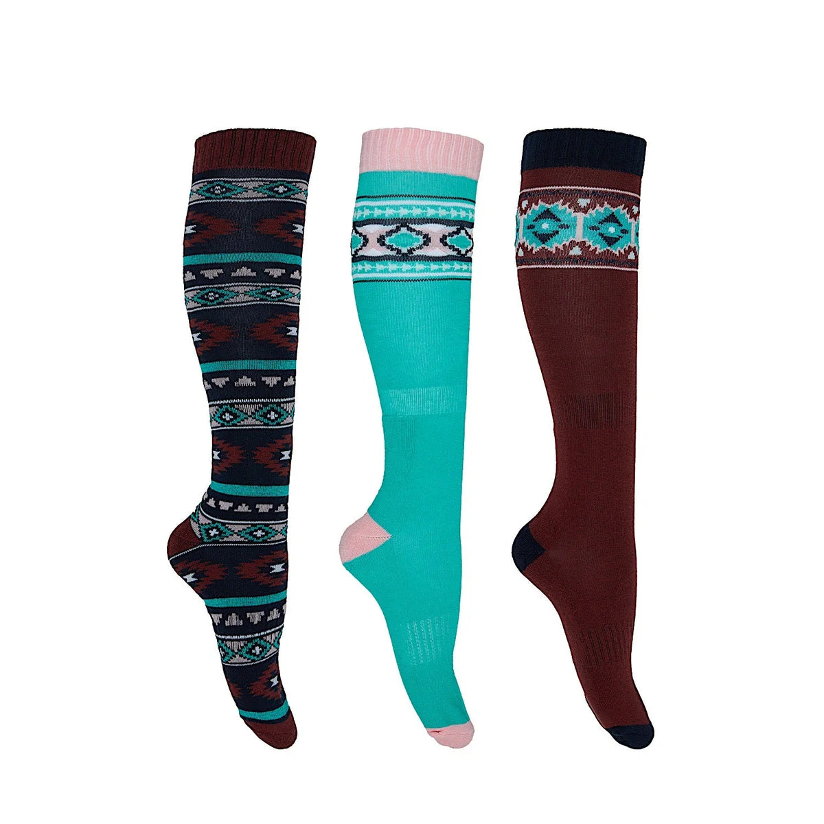Pure Western Womens Riding Socks 3 pack