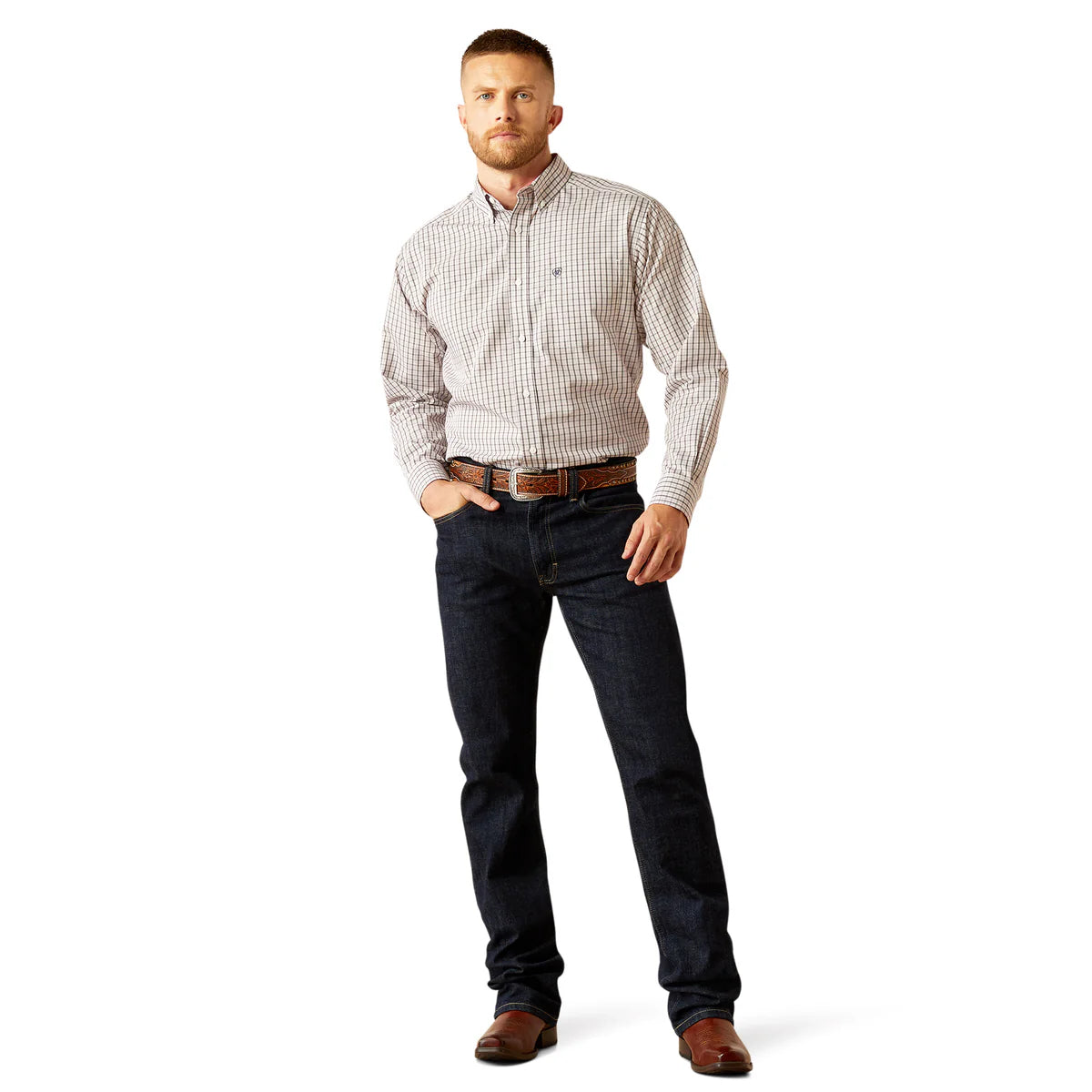 Ariat Mens Wrinkle Free Drew LS Shirt