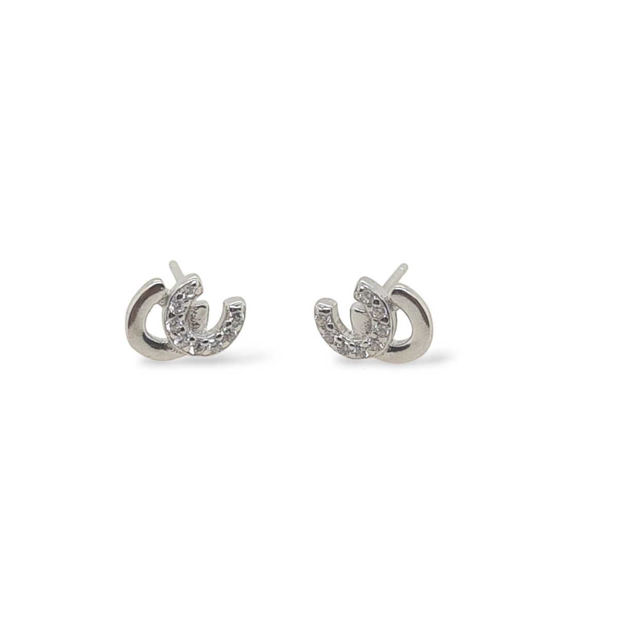Double Horseshoe Stud S/S
