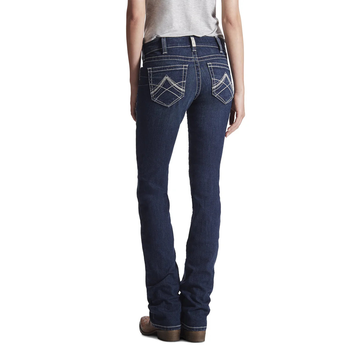 Womens REAL Mid Rise Stackable Straight Leg Stretch