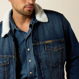 Ariat Mens Sherpa Lined Trucker Jacket