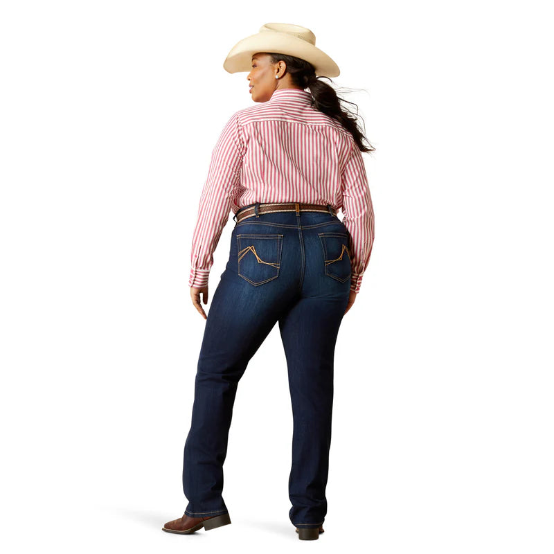 Ariat Womens Mid Rise Straight Leg Romana Pennsylvania Jean