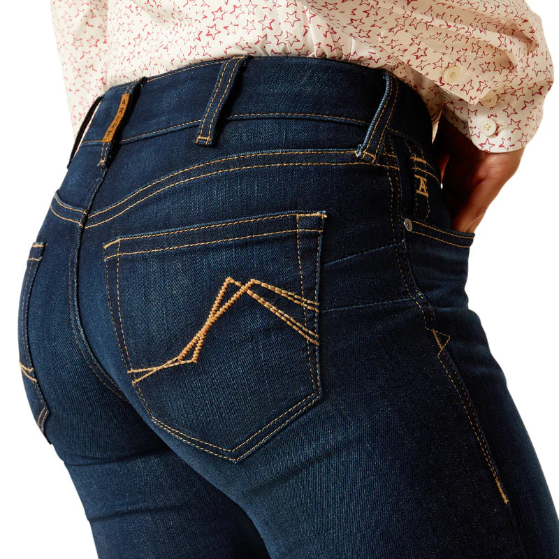 Ariat Womens Mid Rise Straight Leg Romana Pennsylvania Jean
