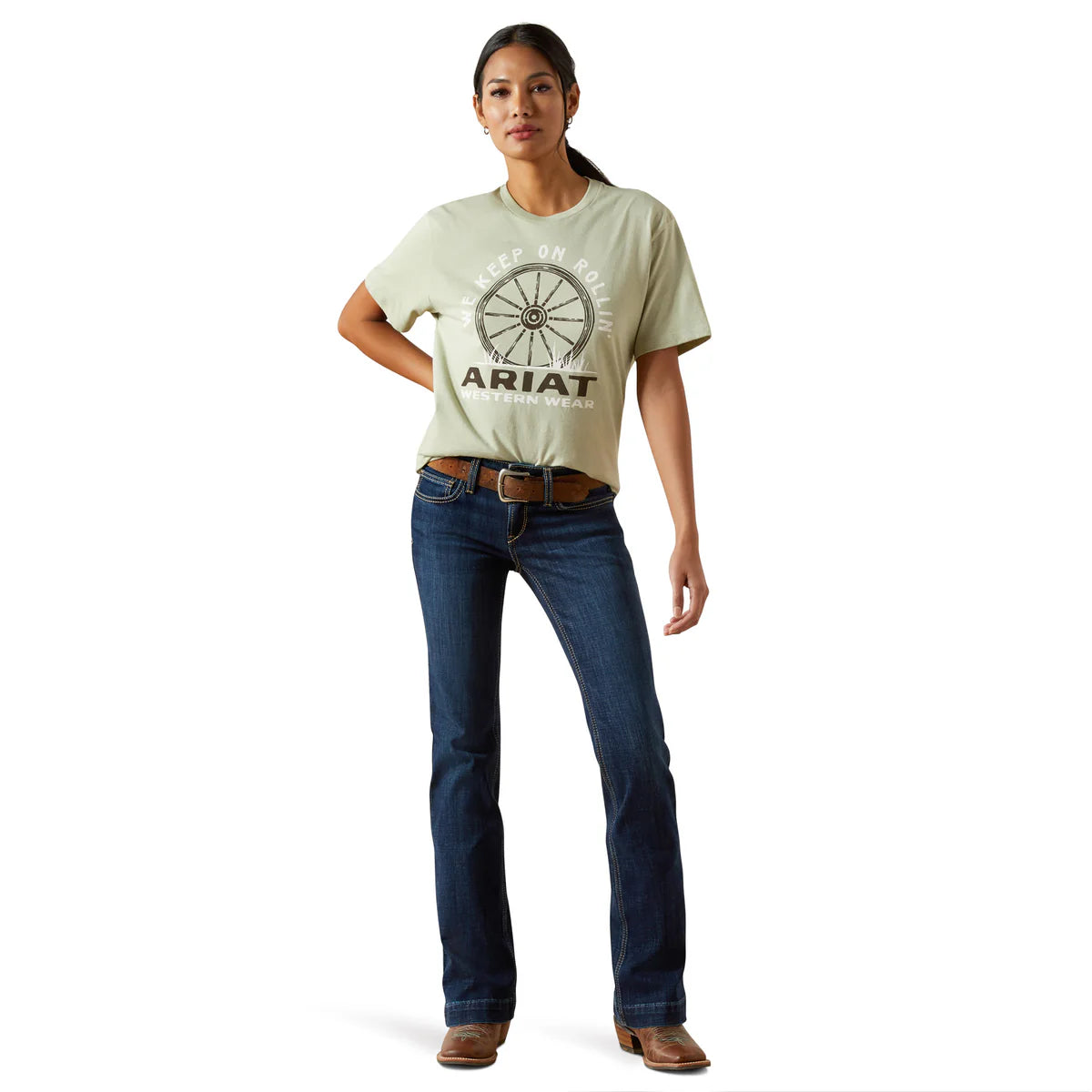 Ariat Womens Keep On Rollin SS Tee