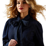 ARIAT WOMENS PUFF SLEEVE DENIM LS SHIRT