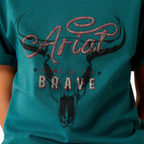 Ariat Bys Cattle Skull Freedom SS