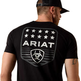 Ariat Mns Stripe Patriotic Badge SS