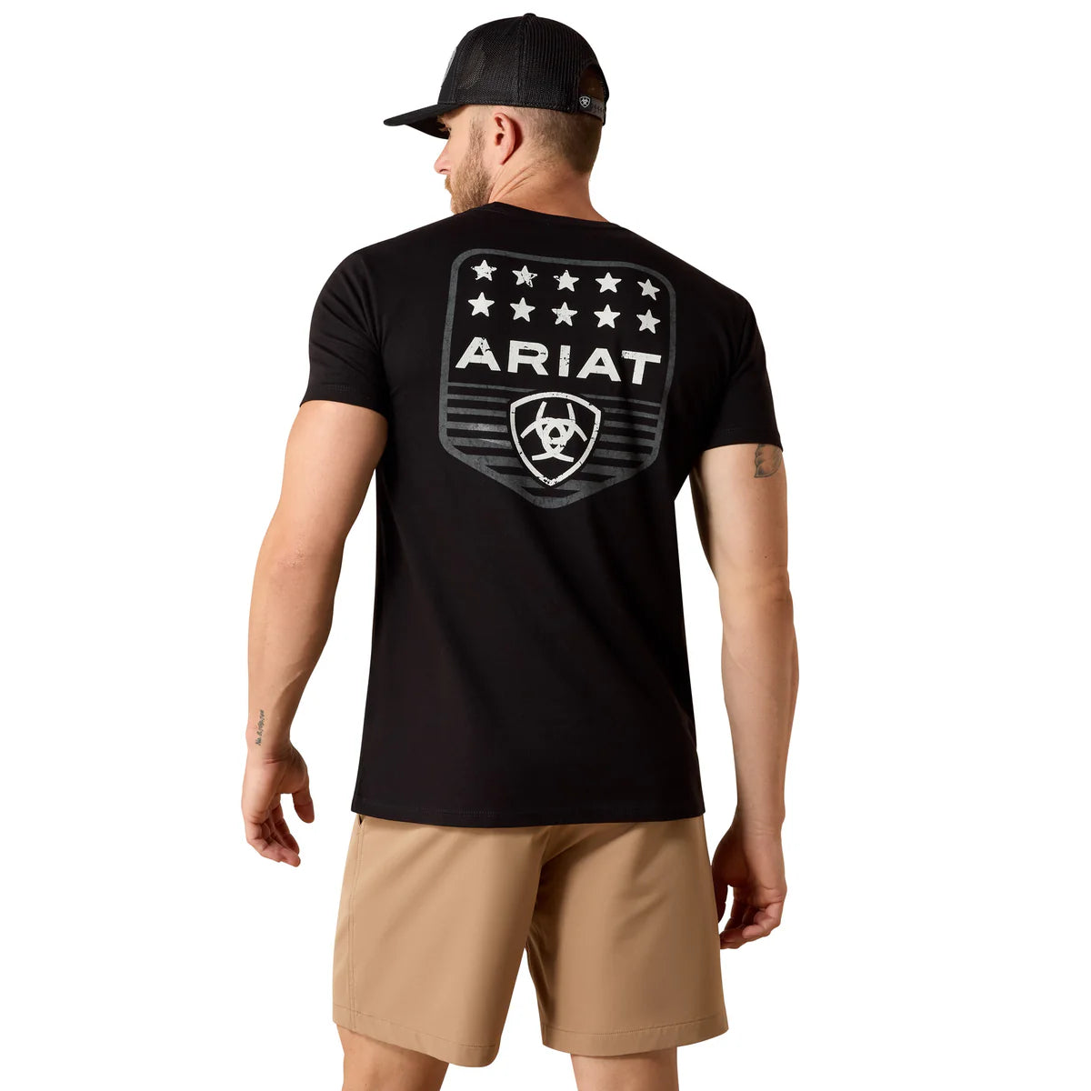 Ariat Mns Stripe Patriotic Badge SS