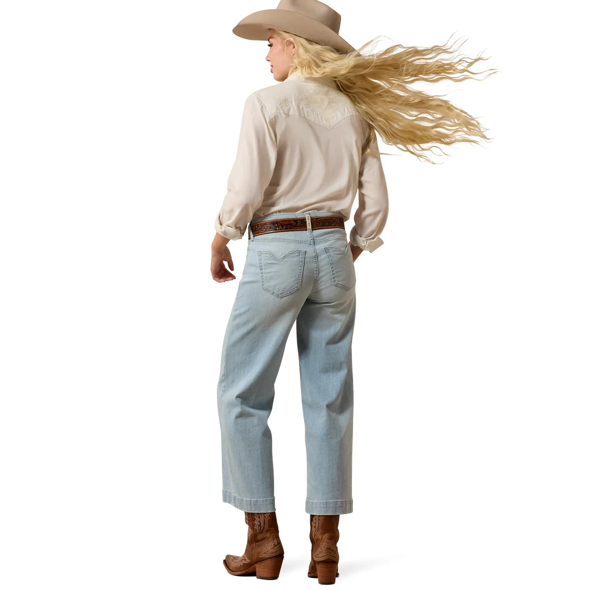 Ariat Wms Perfect Rise Wide Crop - Clare