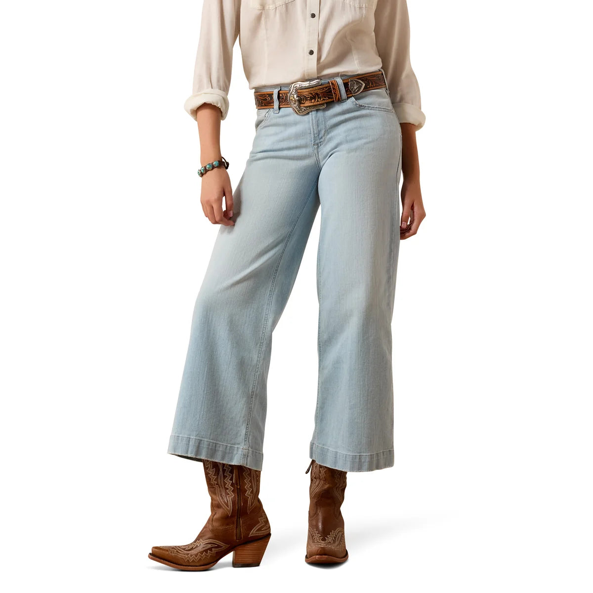 Ariat Wms Perfect Rise Wide Crop - Clare