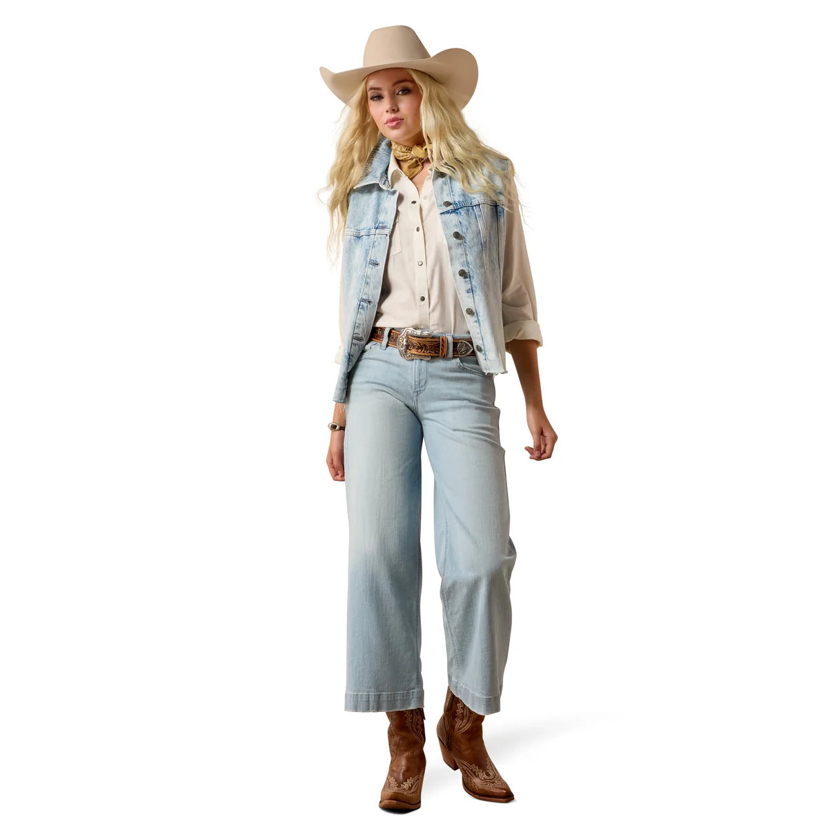 Ariat Wms Perfect Rise Wide Crop - Clare