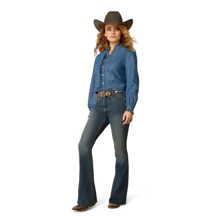 Ariat Womens Ingalls LS Denim Top