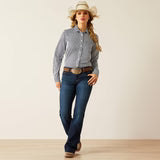Ariat Womens Kirby Pro LS Shirt IRIS STRIPE