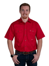 JC Mens Eddie SS F/B Workshirt