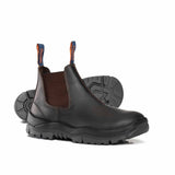 Oil Kip Elastic Sided Boot - Safety - Brown