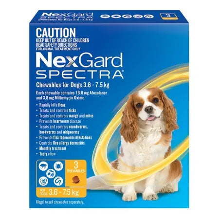 Nexgard Spectra 3.6-7.5kg 3pk