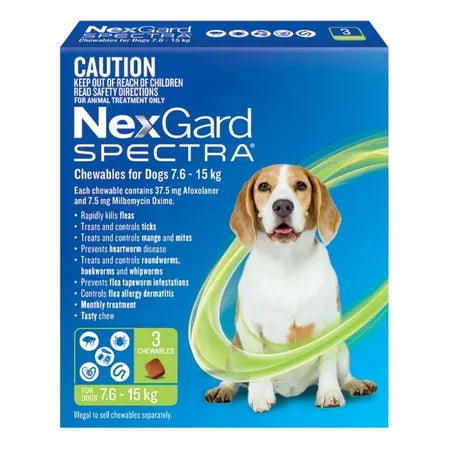 Nexgard Spectra 7.6-15kg 3pk