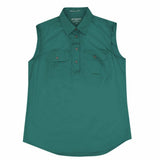 2Womens Kerry Workshirt S less Dark Green 1