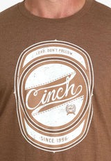 CINCH MENS SS TEE BROWN