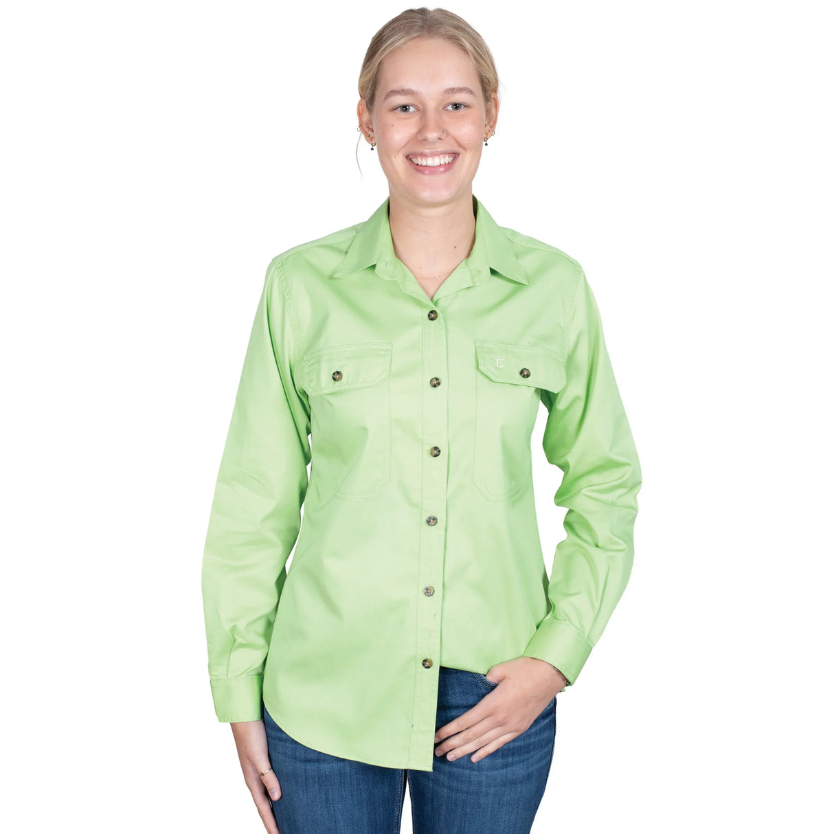 Womens Brooke Workshirt LS FB