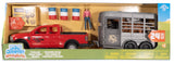 Big Country Toys - 24pc Truck and Horse Trailer Playset