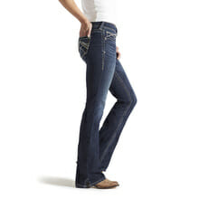 Womens REAL Boot Cut Whipstitch Jean