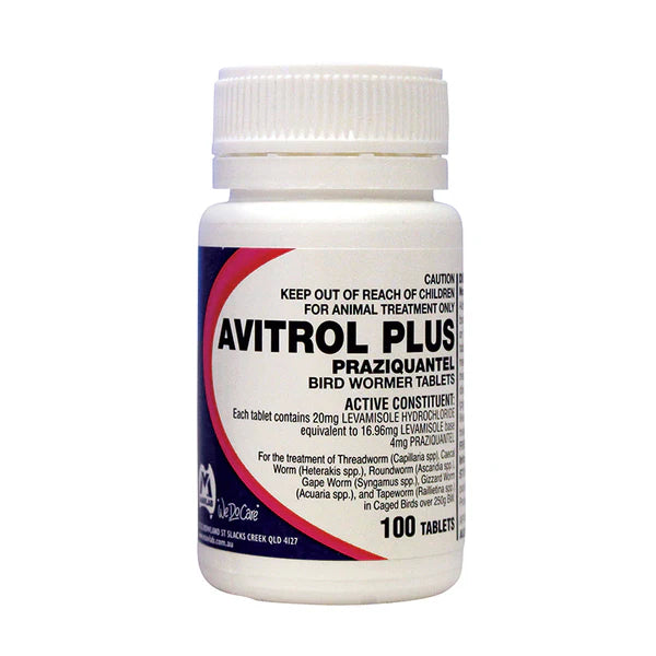 Avitrol Plus Bird Wormer 100 Tab